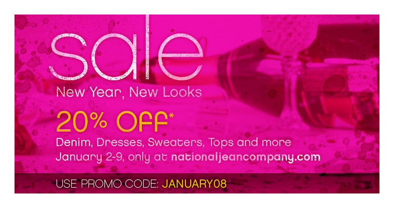 National Jean Company homepage banner