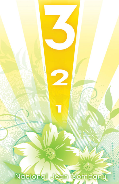 National Jean Company 3-2-1 Sale post card