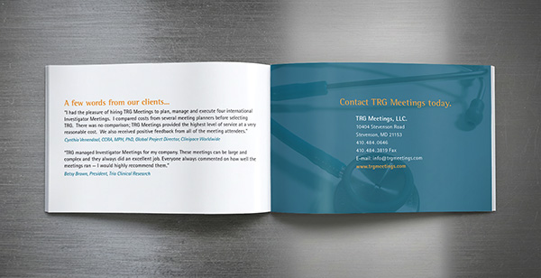 TRG Meetings Brochure interior pages